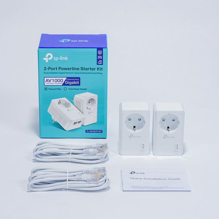 TP-LINK TL-PA7027P KIT AV1000 2xGigabit powerline adapter