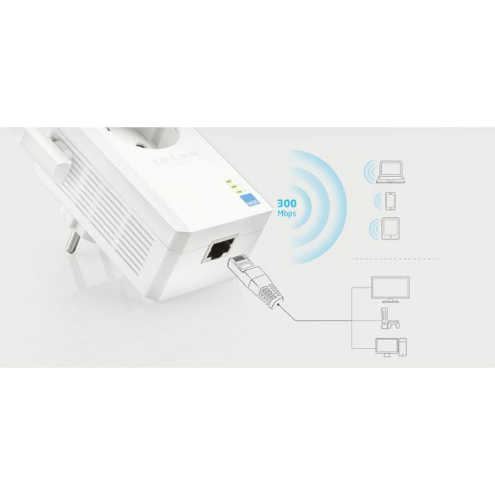 TP-LINK WA860RE 300Mbps WiFi Range Extender with socket