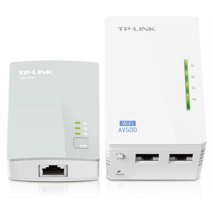 TP-LINK TL-WPA4220KIT 300Mbps AV600 WiFi Powerline Extender Starter Kit