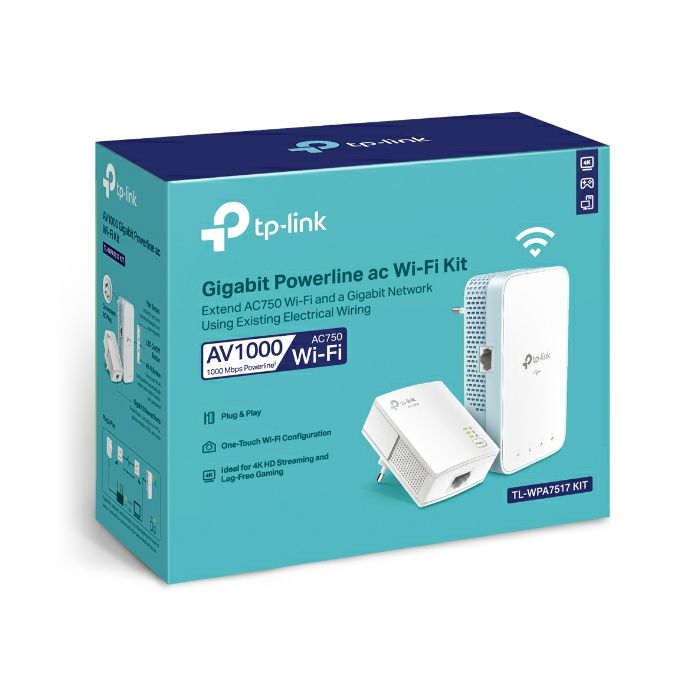 TP-LINK TL-WPA7517 KIT AV1000 Gigabit powerline Wi-FI AC adapter