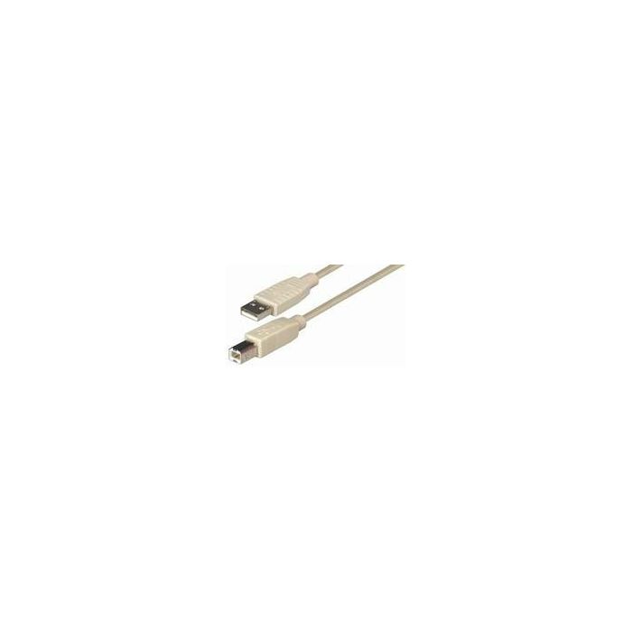 Transmedia USB 2.0 AB, Beige, 1,8m