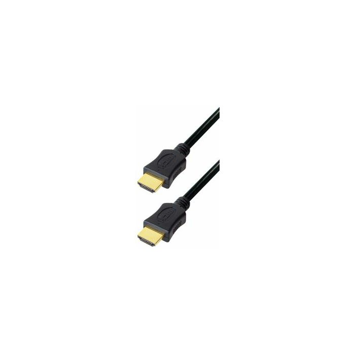 Transmedia High Speed HDMI cable with Ethernet 0,5m gold plugs, 4K