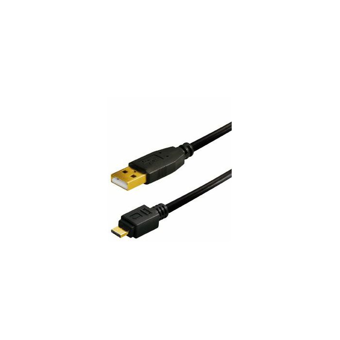 Transmedia USB typeA plug-Micro USB typeA Gold Plated Plug