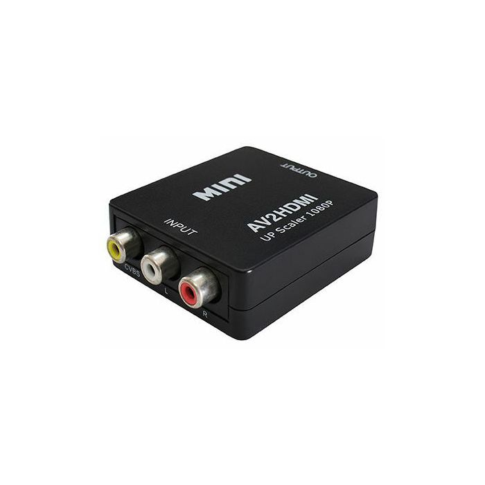 Transmedia AV to HDMI converter, with upscaler