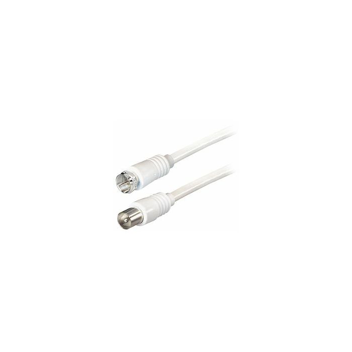 Transmedia TV-SAT Kabel F to IEC 5m, White