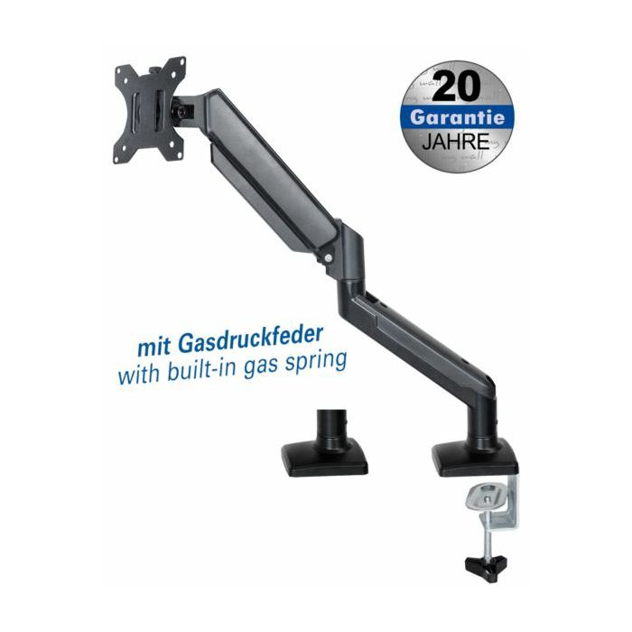 Transmedia Full-motion desk stand with gas spring