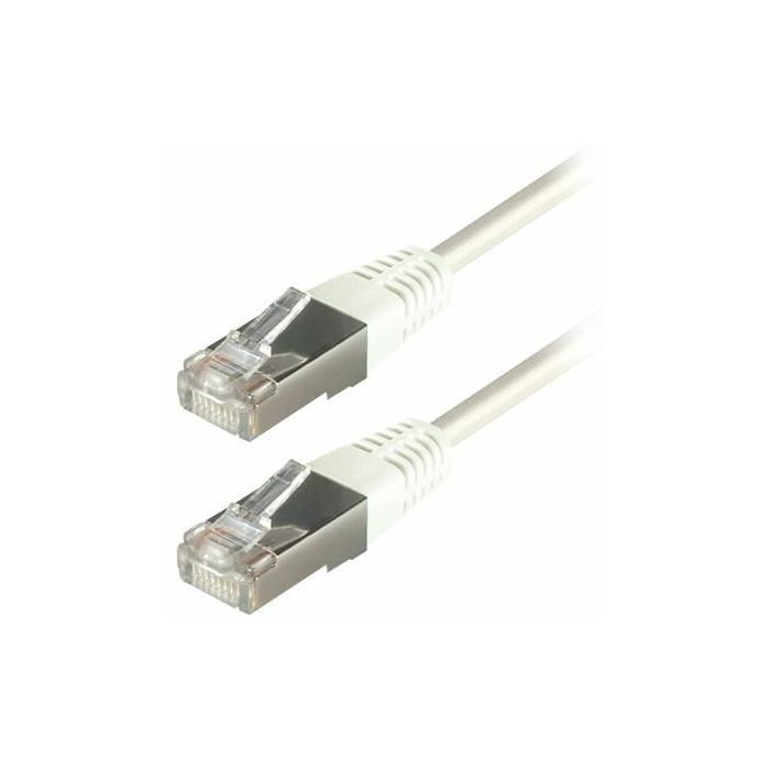 Transmedia S-FTP Cat5E Patch Kabel (RJ45), White, 0,5m