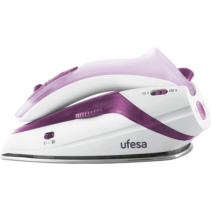 Ufesa Travel Steam Iron PV0500 with Folding Handle 1100W Fuchsia