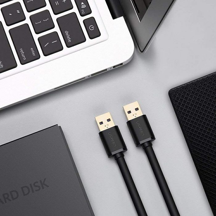 Ugreen USB 3.0 cable (M to M) black 1 m - polybag