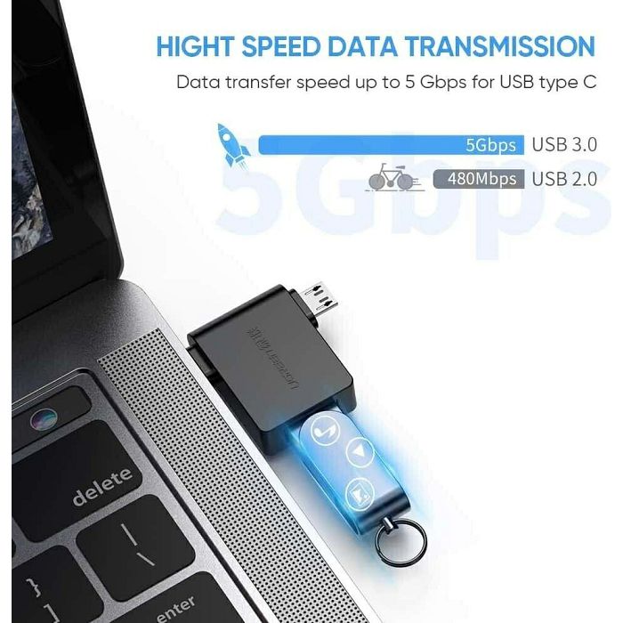 Ugreen OTG adapter USB 3.0 to USB-C / micro USB.