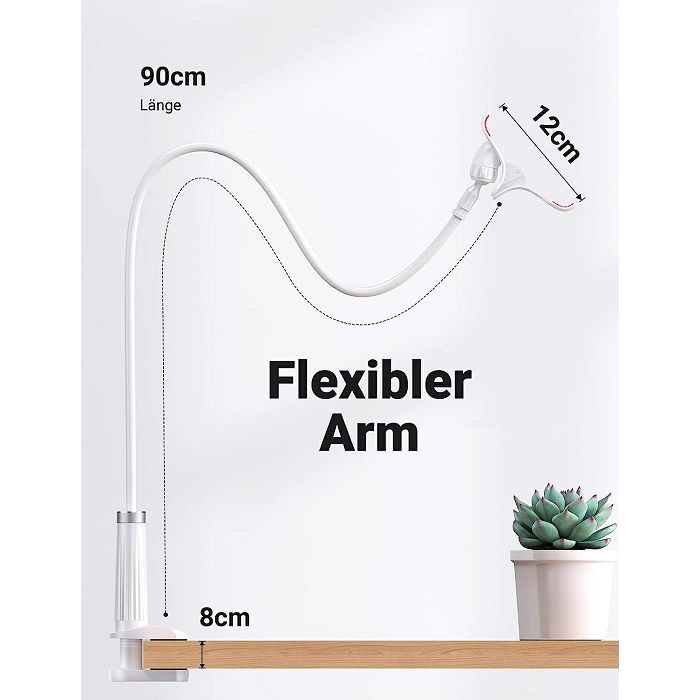Ugreen Gooseneck Flexible Stand for 4"-7.2" Inch Mobile or Tablet Mount, 90cm