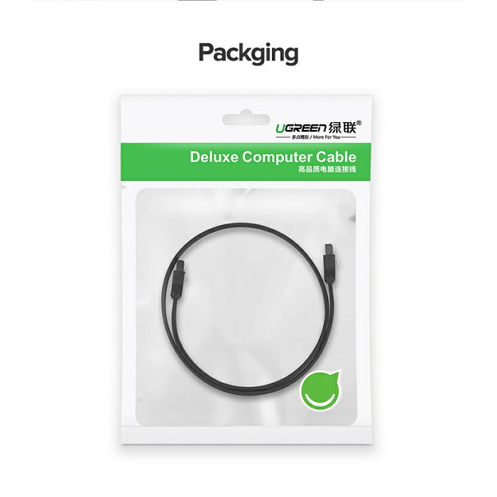 Ugreen SATA 3.0 cable with 0.5M corner connector - polybag