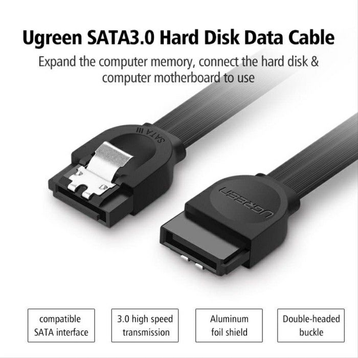 Ugreen SATA 3.0 cable with 0.5M corner connector - polybag