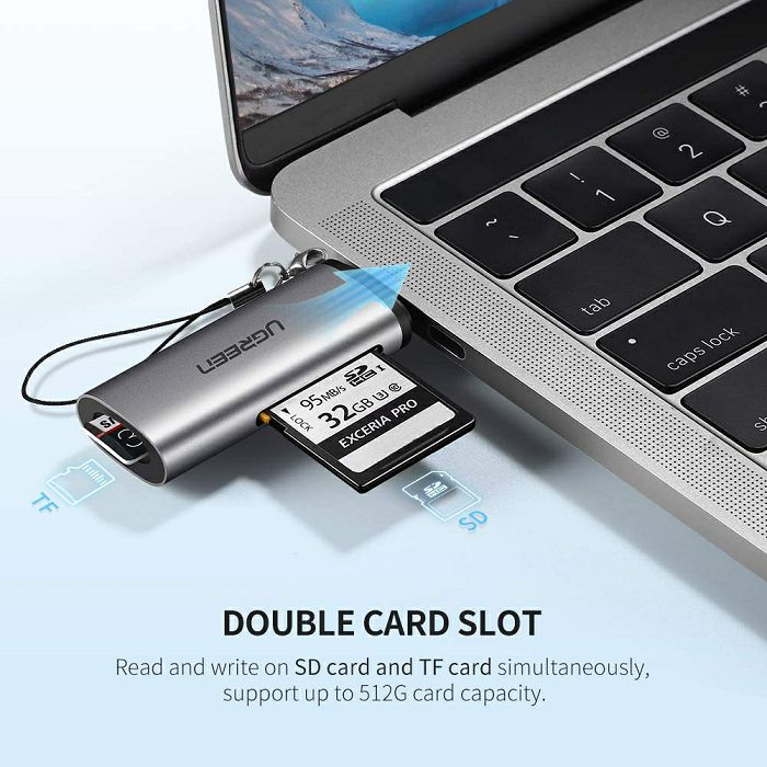 Ugreen USB-C OTG card reader TF / SD - box