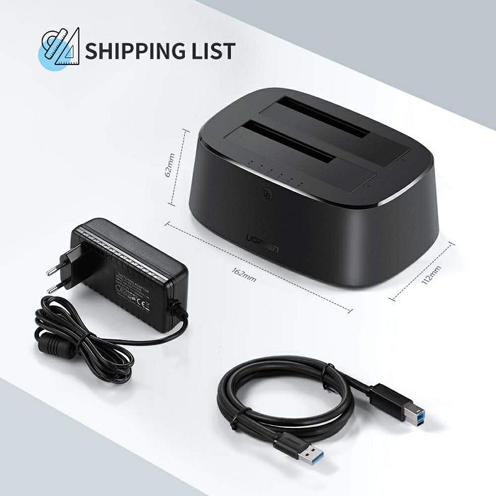 Ugreen Dual USB 3.0 to SATA box hard drive dock