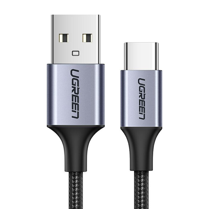 UGREEN USB 2.0 A to USB-C cable 0.25m (black) - polybag