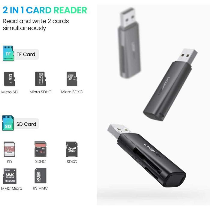 Ugreen SD / microSD Card Reader USB 3.0 - box