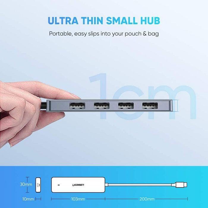 Ugreen Hub USB-C 4 port - box