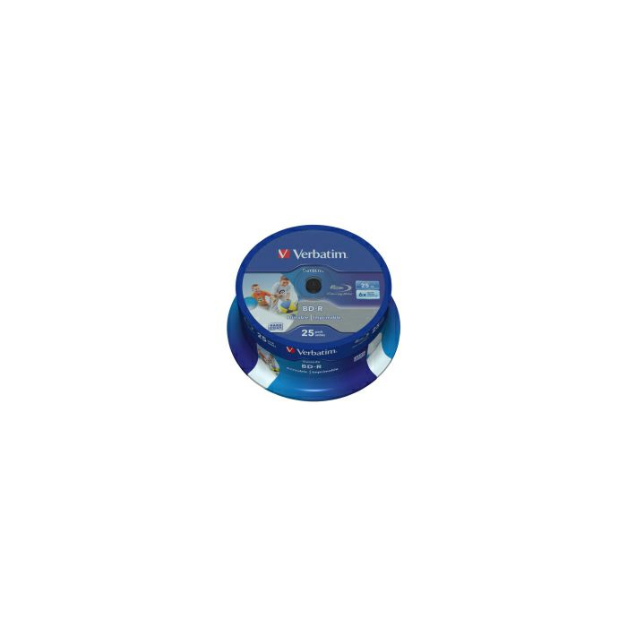 Blu-Ray Verbatim BD-R SL 6× 25GB HTL WIDE Printabilni No ID, 25 kom. spindle (Single Layer)