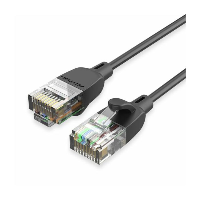 Vention Cat.6A UTP Patch Cable 0.5M Black Slim