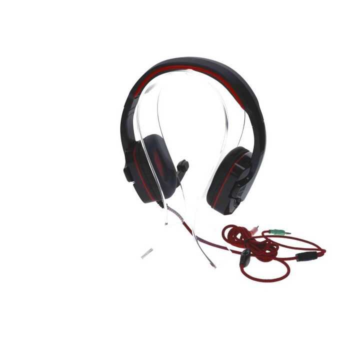 MANTA slušalice gaming s mikrofonom crno/crvene MM014G