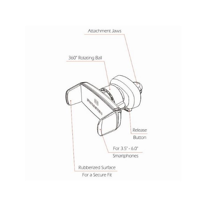 SWISSTEN držač za mobitel, za ventilaciju S-GRIP AV-2