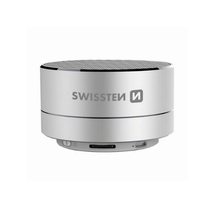 SWISSTEN zvučnik Bluetooth, FM, 3W, microSD, srebrni i-METAL