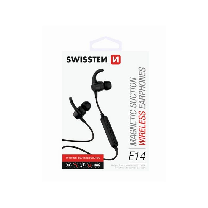 SWISSTEN slušalice Bluetooth, mikrofon, Handsfree, In-ear, crne ACTIVE