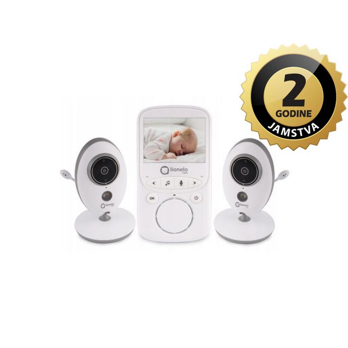 Lionelo dječji video monitor BabyLine 5.1, 2xkamera, 8 uspavanki, domet do 300m