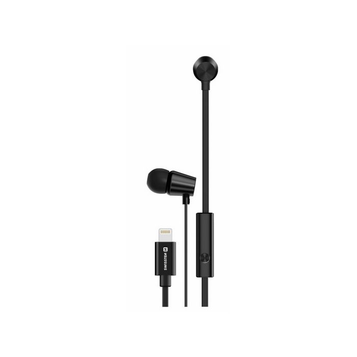 SWISSTEN slušalice BT, mikrofon, Lightning, In-ear, metalne, crne DYNAMIC YS500