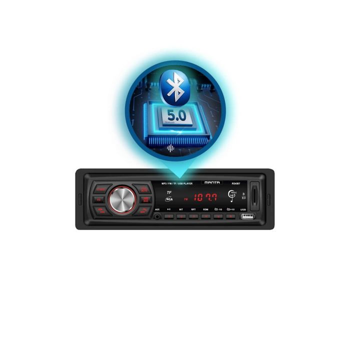 MANTA auto radio RS4507, BlueTooth, MP3, SD, USB, 4x10W, ISO, Handsfree