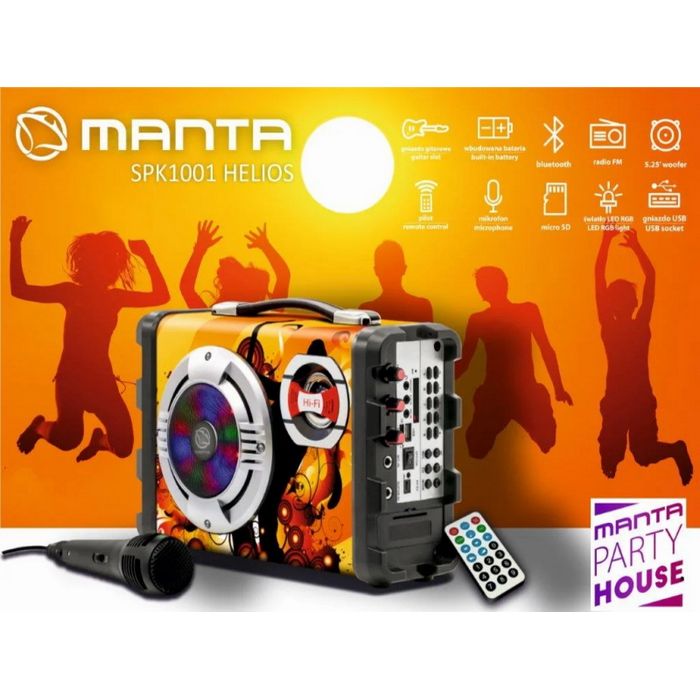 MANTA karaoke FM, gitara, disco RGB ef, daljinski, mikrofon, baterija SPK1003