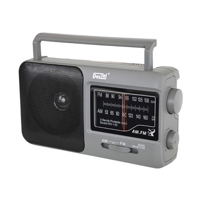 Dartel radio FM, AM, analogni, AC ili klasične baterije, tamno sivi RD-130