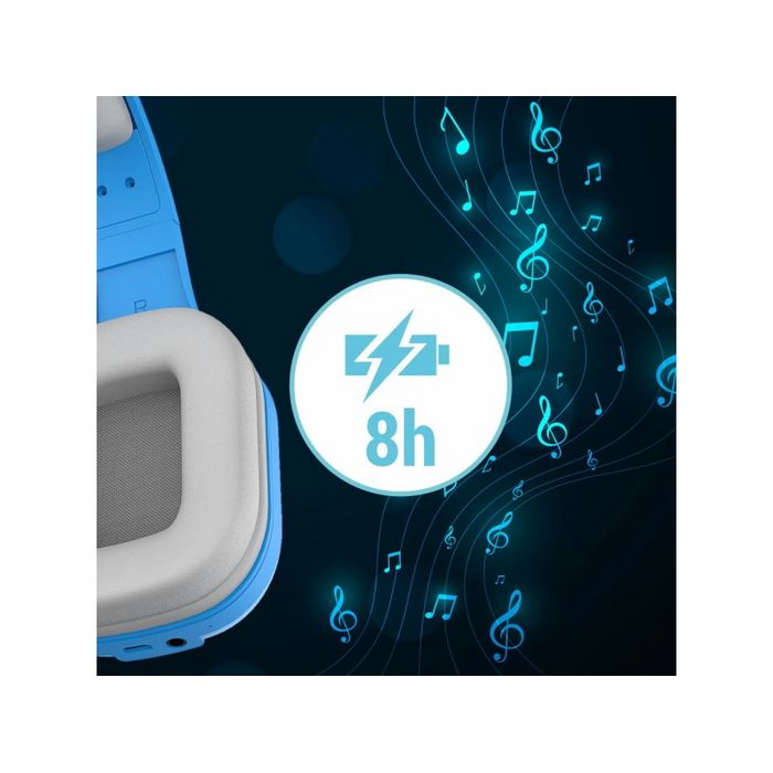 MANTA slušalice + mikrofon, za djecu i mlade, BT, naglavne, plave HDP802BL