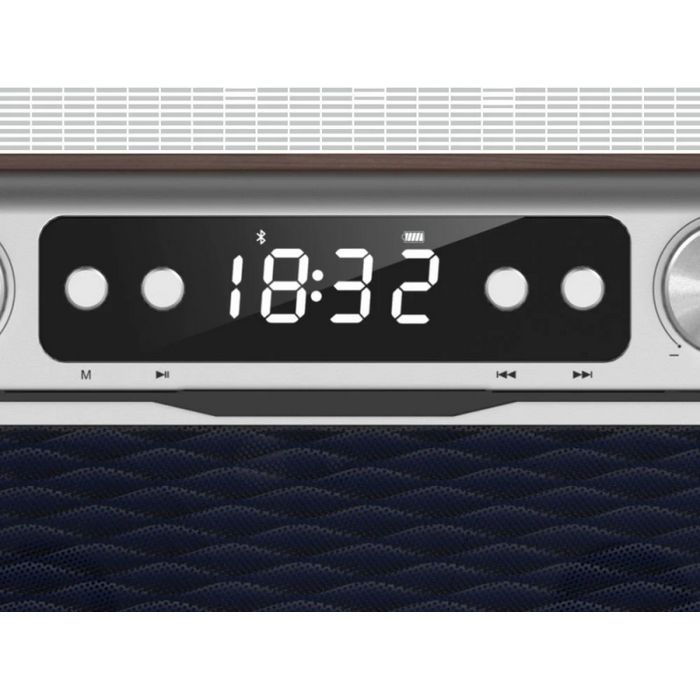 MANTA radio FM, budilica, sat, LCD, BT, USB, microSD, baterija, Ibiza RDI917PRO