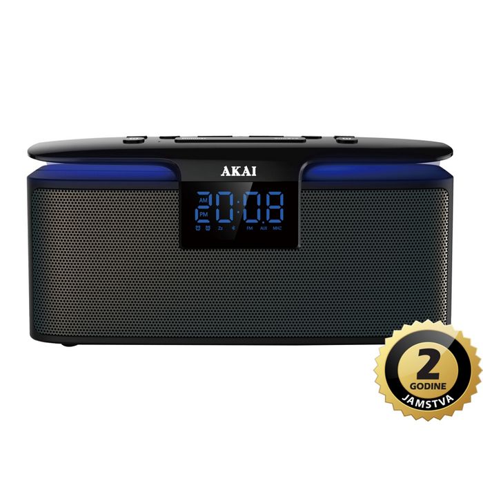 AKAI budilica, FM radio, BT, HandsFree, USB, microSD, baterija, svjetlo ABTS-M10