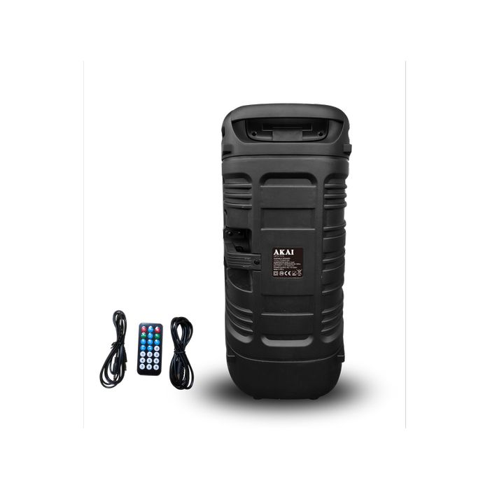 AKAI karaoke 8W, FM, BT, TWS, USB, LED svjet, microSD, bate, daljinski ABTS-TK19