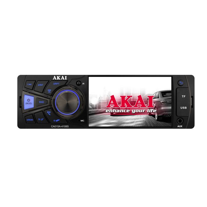 AKAI auto radio, FM, AM, 4" TFT, BT, HandsFree, SD, USB, 4x25W, ISO CA015A-4108S