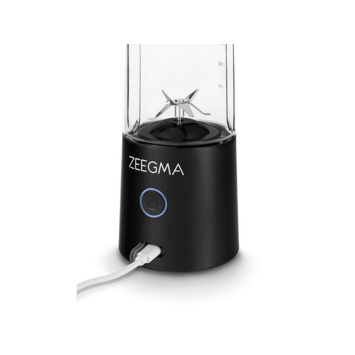 ZEEGMA blender sa ugrađenom baterijom, 300W, čaša 0.47L, crni VITAMINE GO PLUS