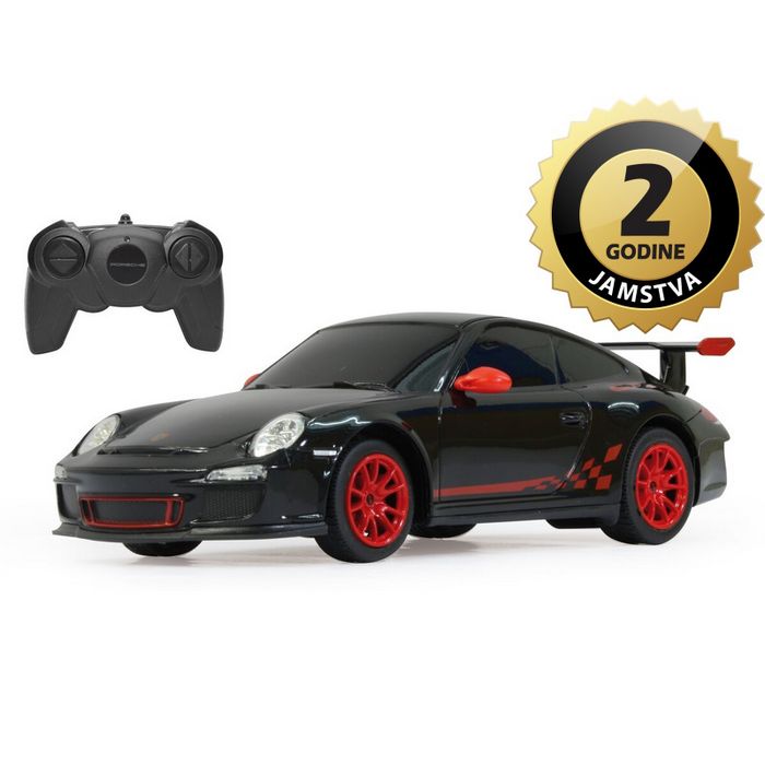 Jamara auto na daljinsko upravljanje DELUX Porsche GT3 RS, crni 1:24