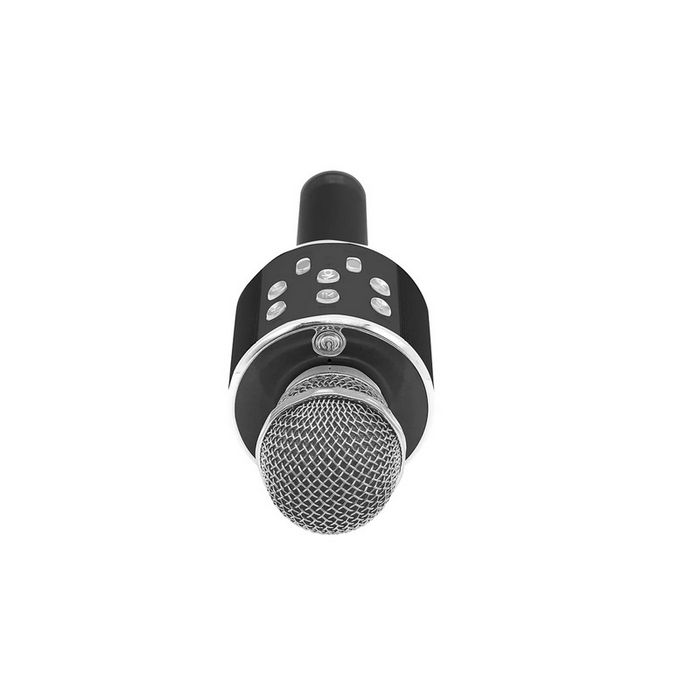 MANTA mikrofon bežični sa zvučnikom i karaoke funkcijom, crni MIC12-BK