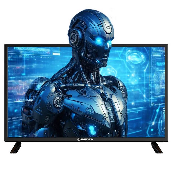 MANTA TV LED 24" HD, 220V+12V, HDMI, USB, CI+, COAX, miniAV, DVB-C/T2 24LHN124D