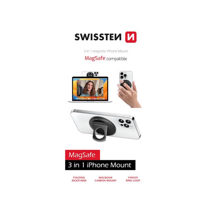 SWISSTEN stalak 3u1 MagStick IPHONE, crni