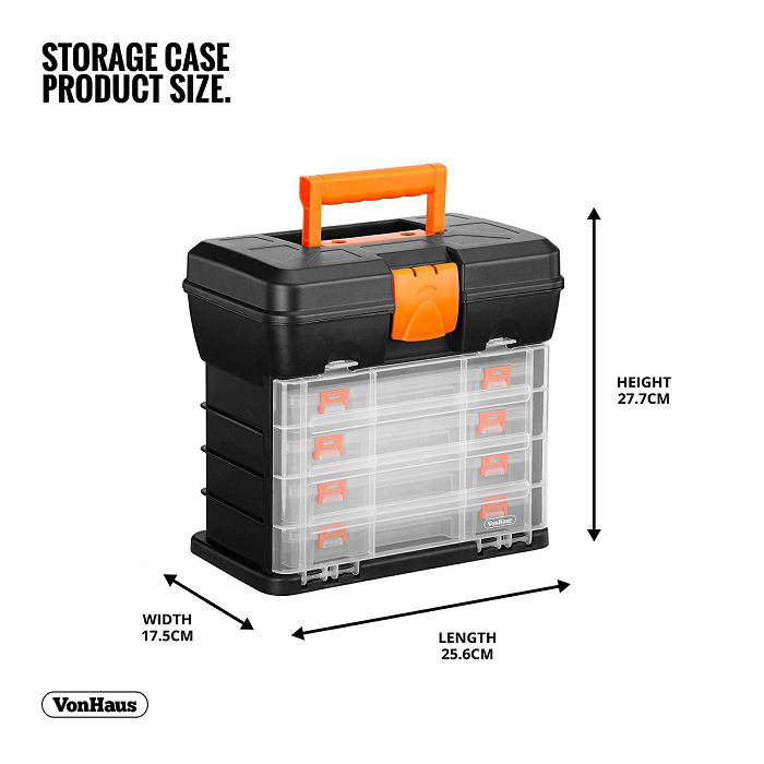 VonHaus portable case with drawers