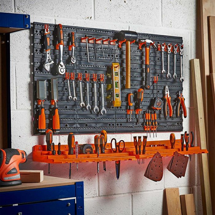 VonHaus tool board with shelf