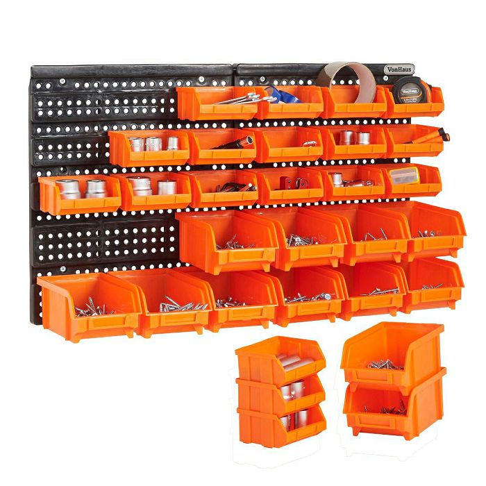 VonHaus wall organizer with 30 drawers