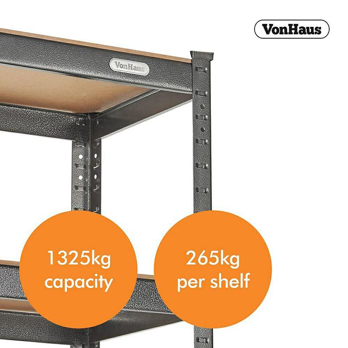 VonHaus Extra Wide 1.8m 5 shelving unit