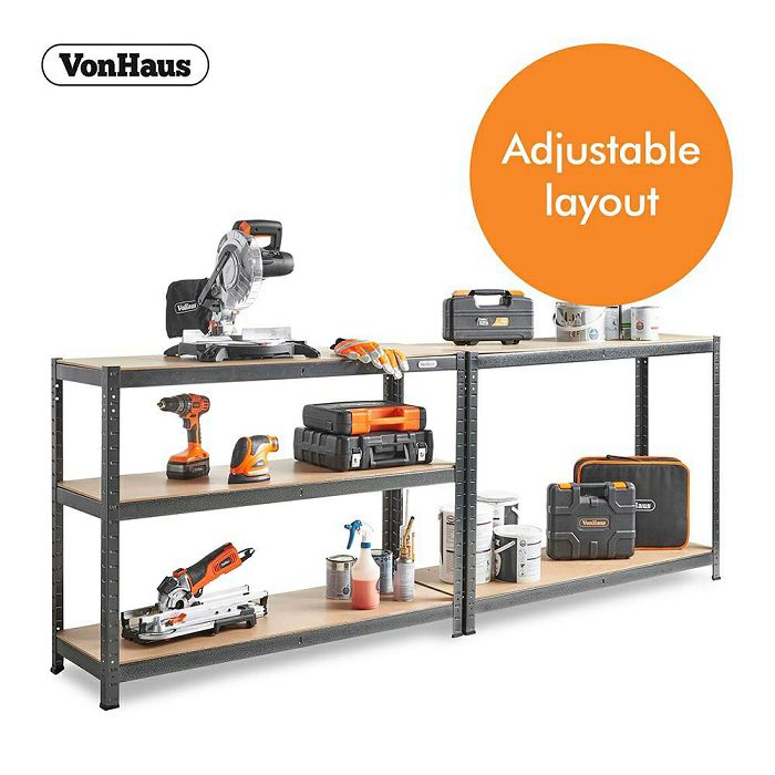 VonHaus Extra Wide 1.8m 5 shelving unit