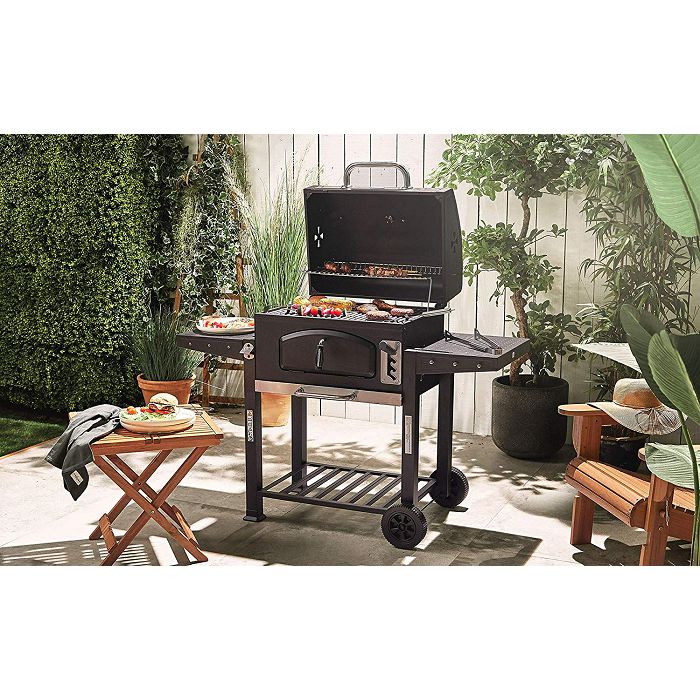 VonHaus Portable Charcoal Grill/ Smoker American Style