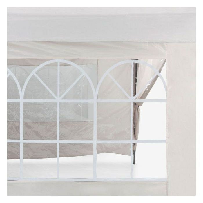 VonHaus Pop Up pavilion 3 x 3m Ivory with weights